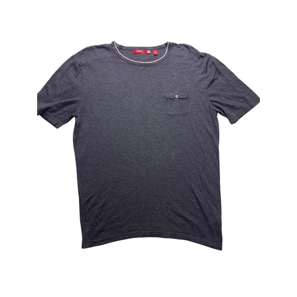 Agave T-Shirt Mens XL Gray Biarritz Cotton Modal Pocket‎ Tee S-1196 Knit Luxury
